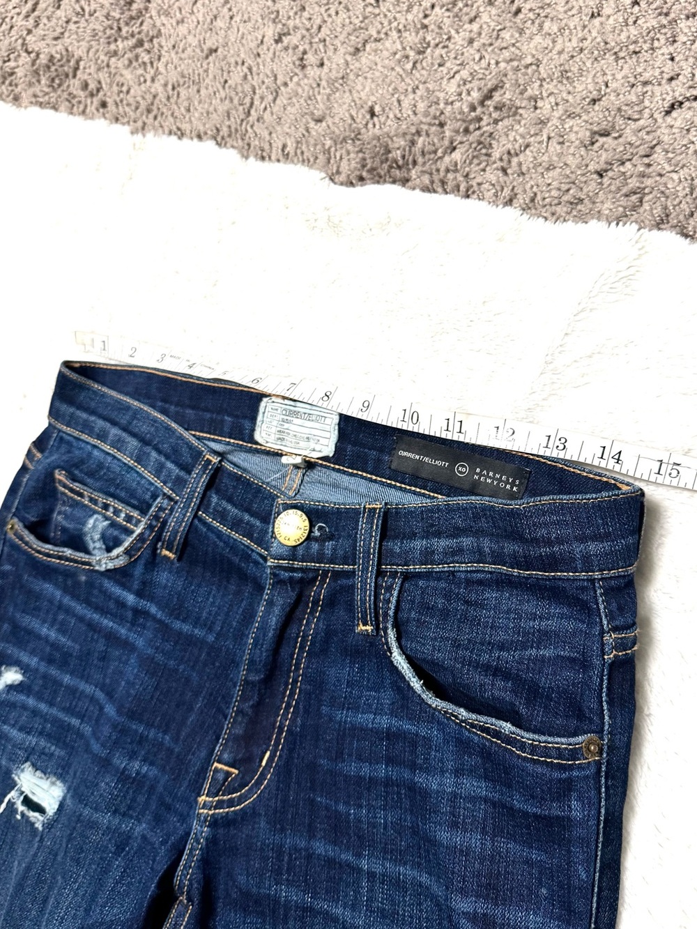 CURRENT/ELLIOTT X BARNEYS NEWYORK The Fling Jean in Gibson Destroy - Picture 10 of 11